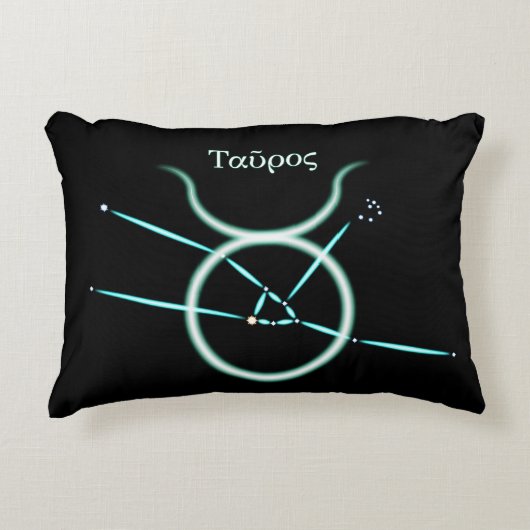 〔占星術の〕十二宮図コンステレーショントーラスアクセント枕 アクセントクッション (正面)