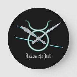 〔占星術の〕十二宮図コンステレーショントーラス丸時計 ラウンド壁時計