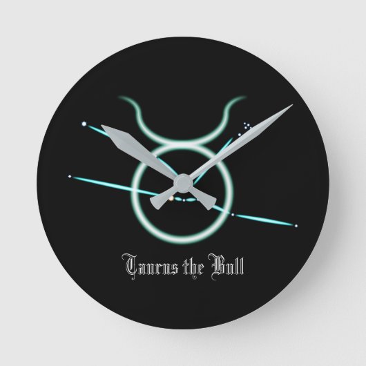 〔占星術の〕十二宮図コンステレーショントーラス丸時計 ラウンド壁時計 (正面)