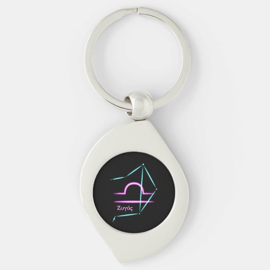 〔占星術の〕十二宮図コンステレーションライブラリKeychain キーホルダー (正面)