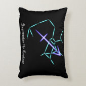 〔占星術の〕十二宮図コンステレーション射手座アクセント枕 アクセントクッション (正面(垂直))