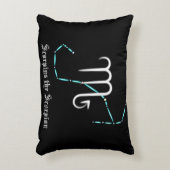 〔占星術の〕十二宮図コンステレーション蠍座アクセント枕 アクセントクッション (正面(垂直))