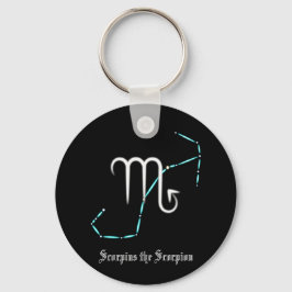 〔占星術の〕十二宮図コンステレーション蠍座キーチェーン キーホルダー