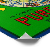 〔占星術の〕十二宮図コーヒーラベルニューオーリンズ,ロサンゼルス ポスター (角)