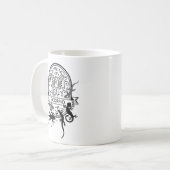 〔占星術の〕十二宮図サインとマッチングペット。蠍座- Lizards.w. コーヒーマグカップ (正面左)