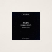 〔占星術の〕十二宮図サインアクエリアスジュエリー表示カード (正面)