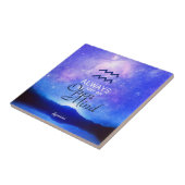 〔占星術の〕十二宮図サインアクエリアスドリーミースタースカイ引用文 タイル (側面)