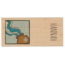 〔占星術の〕十二宮図サインアクエリアスパーソナライズされた誕生日USB