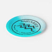 〔占星術の〕十二宮図サインアクエリアス占星術星占いパーティー ペーパープレート (アングル)