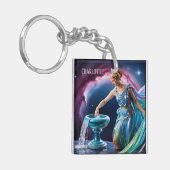〔占星術の〕十二宮図サインアクエリアス女神 キーホルダー (正面左)