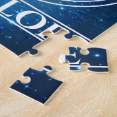 〔占星術の〕十二宮図サインアリーズパープルナイトスカイスターズ名 ジグソーパズル (側面)