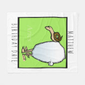 〔占星術の〕十二宮図サインアリーパーソナライズされた誕生日毛布 フリースブランケット (正面(横))