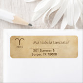 〔占星術の〕十二宮図サインアリー差出人住所ラベル ラベル (インサイチュ)