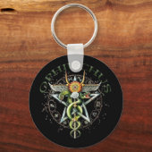 〔占星術の〕十二宮図サインオフィウクスニュー キーホルダー (正面)