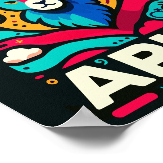 〔占星術の〕十二宮図サインシリーズ – 牡羊座 ポスター (角)