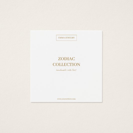 〔占星術の〕十二宮図サインジェミニジュエリーディスプレイカード (正面)