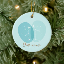 〔占星術の〕十二宮図サインジェミニ セラミックオーナメント