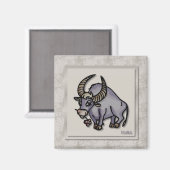 〔占星術の〕十二宮図サインタウロス磁石 マグネット (正面/裏面)