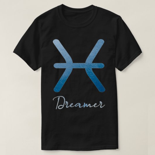 〔占星術の〕十二宮図サインピセス占星術占星術 Tシャツ (デザイン正面)