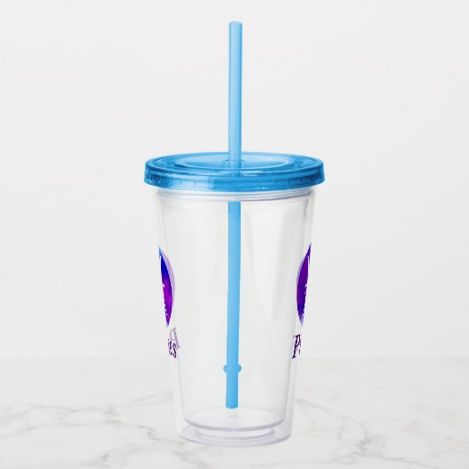 〔占星術の〕十二宮図サインピセス宇宙星雲 アクリルタンブラー (右)