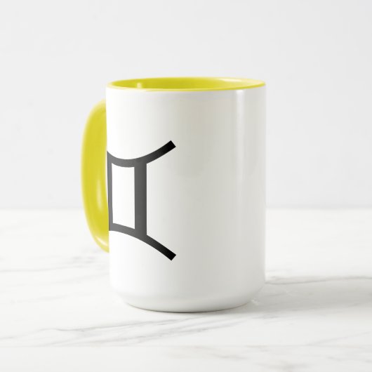 〔占星術の〕十二宮図サインマカスタムグ–2トーンパワーカラー！ マグカップ (正面左)