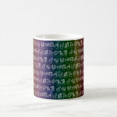 〔占星術の〕十二宮図サインマグカップ(レインボーカラー) コーヒーマグカップ (中央)