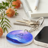 〔占星術の〕十二宮図サインリブラドリーミースタースカイ引用文 キーホルダー (正面右)