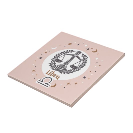 〔占星術の〕十二宮図サインリブラ タイル (側面)