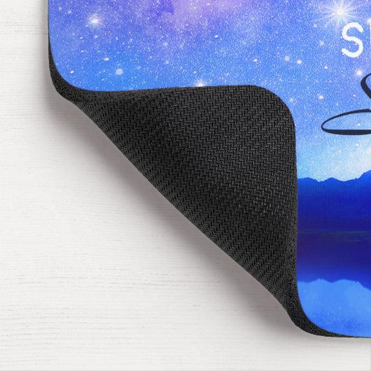 〔占星術の〕十二宮図サインレオドリーミースタースカイ引用文 マウスパッド (コーナー)