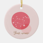 〔占星術の〕十二宮図サインレオ セラミックオーナメント (正面)