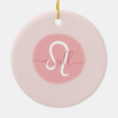 〔占星術の〕十二宮図サインレオ セラミックオーナメント (裏面)