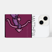 〔占星術の〕十二宮図サイン射手座パーソナライズされた誕生日iPC Case-Mate iPhoneケース (裏面 (横))