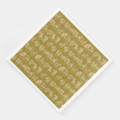 〔占星術の〕十二宮図サイン用紙ナプキン（黄色） (コーナー)