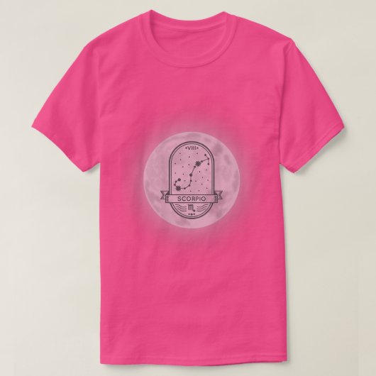 〔占星術の〕十二宮図サイン蠍座2599 Tシャツ (デザイン正面)
