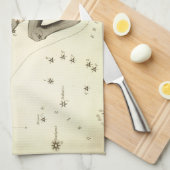 「〔占星術の〕十二宮図サイン：タウロス」キッチンタオル キッチンタオル (四つ折り)