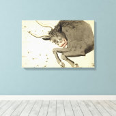 「〔占星術の〕十二宮図サイン:タウロス」ラッププリント キャンバスプリント (インサイチュ (ウッドフロア))