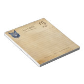 〔占星術の〕十二宮図サイン《星座》乙女座とSeventional Cat Notepad ノートパッド (アングル)