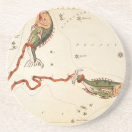 「〔占星術の〕十二宮図サイン：魚座」コースター コースター