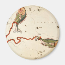 「〔占星術の〕十二宮図サイン：魚座」磁石 マグネット
