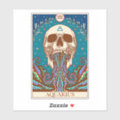 〔占星術の〕十二宮図サインAquariusタロットカードシール シール (シート)