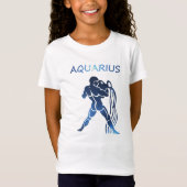 〔占星術の〕十二宮図サインAquarius Ringer Tシャツ (正面)