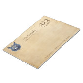 〔占星術の〕十二宮図サインAquarius + Seventional Cat Notepad ノートパッド (アングル)
