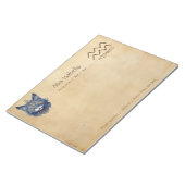 〔占星術の〕十二宮図サインAquarius + Seventional Cat Notepad ノートパッド (アングル)