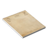 〔占星術の〕十二宮図サインPisces - Personalizable Notepad ノートパッド (アングル)