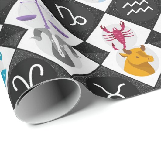 〔占星術の〕十二宮図サンサイン星占いカレンダーThunder_Cove  ラッピングペーパー (ロールコーナー)