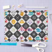 〔占星術の〕十二宮図サンサイン星占いカレンダーThunder_Cove 薄葉紙 (クラフト)