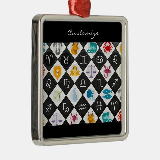 〔占星術の〕十二宮図サンサイン星占カレンダーThunder_Cove メタルオーナメント (右)