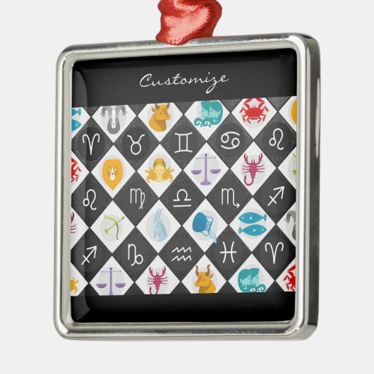 〔占星術の〕十二宮図サンサイン星占カレンダーThunder_Cove メタルオーナメント (左)