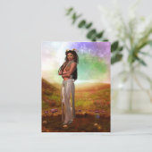 〔占星術の〕十二宮図シリーズ:山羊座はがき ポストカード (スタンド正面)