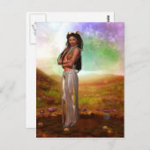 〔占星術の〕十二宮図シリーズ:山羊座はがき ポストカード (正面/裏面)